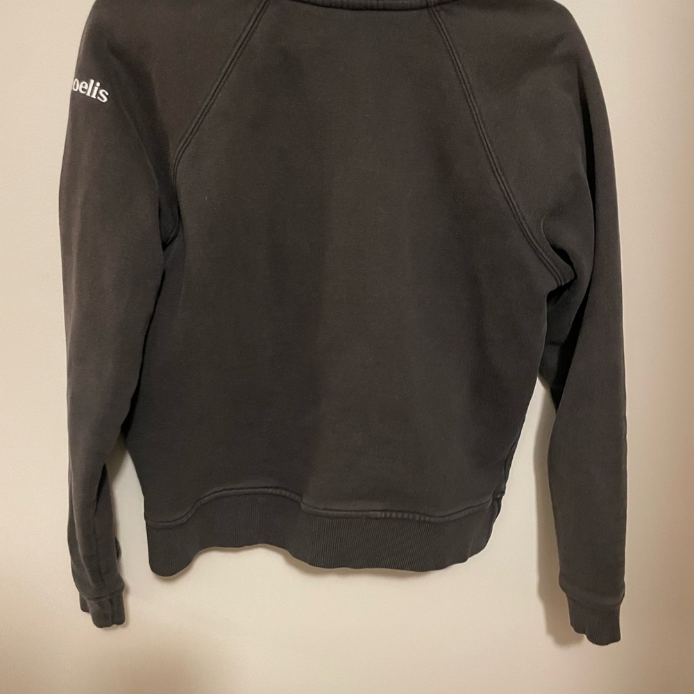 Vuori Restore Sweatshirt Half Zip Boxy Washed Small Black - Picture 7 of 8